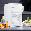 VEVOR Commercial Ice Shaver Crusher, 220lbs Per Hour Electric Snow Cone Maker with 4L Ice Cube Box, 350W 1500RPM Tabletop Shaved Ice Machine for Parties Events Bar, Home and Commercial Use (White)