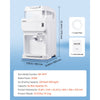 VEVOR Commercial Ice Shaver Crusher, 220lbs Per Hour Electric Snow Cone Maker with 8L Ice Cube Box, 350W 1500RPM Tabletop Shaved Ice Machine for Parties Events Bar, Home and Commercial Use (White)