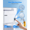 VEVOR Commercial Ice Shaver Machine, 1.91QT /1.8L Large Electric Ice Cube Crusher Shaved Maker with 300W Premium Motor, Stainless Steel Blades, for Bar Mixing Seafood Preservation Home Party, White