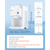 VEVOR Commercial Ice Shaver Machine, 1.91QT /1.8L Large Electric Ice Cube Crusher Shaved Maker with 300W Premium Motor, Stainless Steel Blades, for Bar Mixing Seafood Preservation Home Party, White