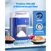 VEVOR Commercial Ice Shaver Machine, 1.91QT /1.8L Large Electric Snow Cone Machine, Fine & Fluffy with 300W Motor, Stainless Steel Blades, Shaved Ice Maker for Dessert Shop Home Party Restaurant, Blue