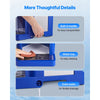 VEVOR Commercial Ice Shaver Machine, 1.91QT /1.8L Large Electric Snow Cone Machine, Fine & Fluffy with 300W Motor, Stainless Steel Blades, Shaved Ice Maker for Dessert Shop Home Party Restaurant, Blue