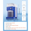 VEVOR Commercial Ice Shaver Machine, 1.91QT /1.8L Large Electric Snow Cone Machine, Fine & Fluffy with 300W Motor, Stainless Steel Blades, Shaved Ice Maker for Dessert Shop Home Party Restaurant, Blue
