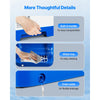 VEVOR Commercial Ice Shaver Crusher, 286lbs Per Hour Electric Snow Cone Maker with 2L Ice Cube Box, 250W 1500RPM Tabletop Shaved Ice Machine for Parties Events Snack Bar, Home and Commercial Use (Blue)