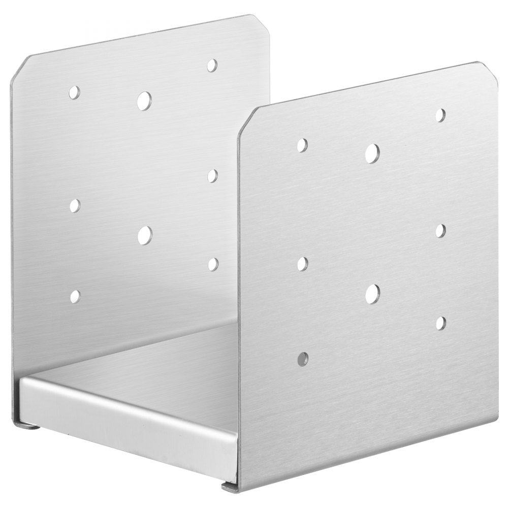 VEVOR 6"x 6" Post Base, 1Pcs Stainless Steel Adjustable Post Anchor Bracket(Internal 5.9 x 5.5"), Adjustable Post Base for Pavilion Deck Porch Handrail Railing Support Decorative Anchor Plate