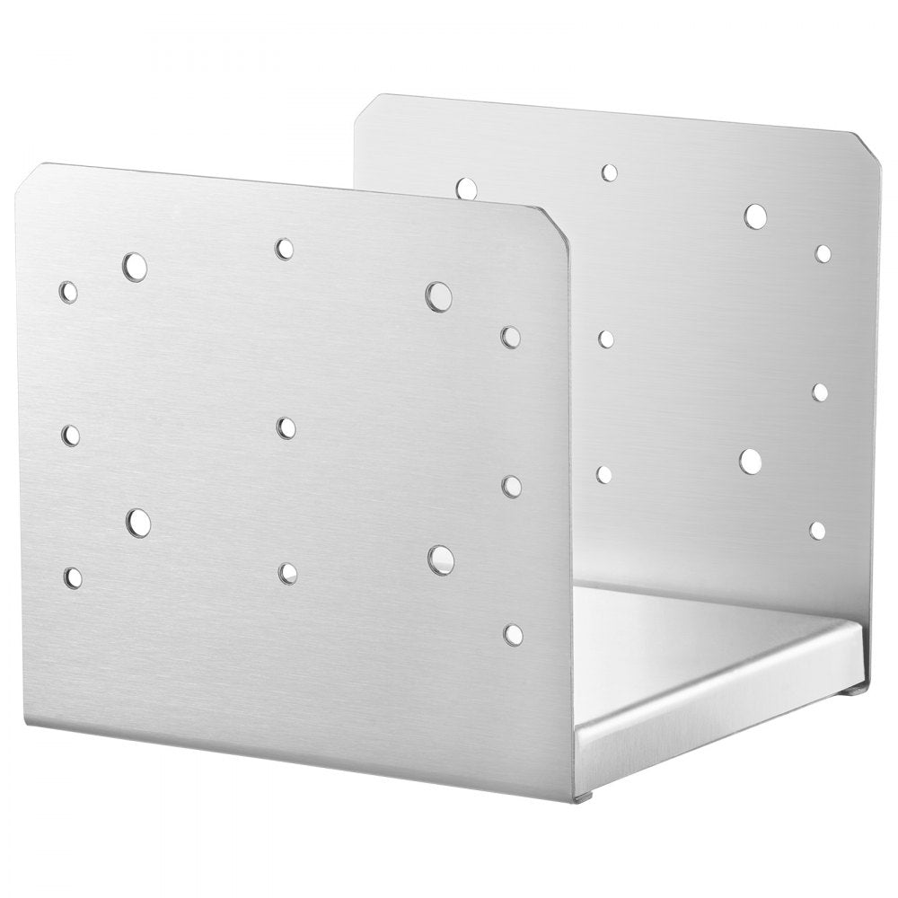 VEVOR 8"x 8" Post Base, 4Pcs Stainless Steel Adjustable Post Anchor Bracket(Internal 7.8 x 7.3"), Adjustable Post Base for Pavilion Deck Porch Handrail Railing Support Decorative Anchor Plate