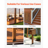 VEVOR 6x6 Post Base 2 Pcs, Inner Size 5.9x5.55 inch / 150x141 mm Post Brackets, Heavy Duty Carbon Steel Decking Posts, Wood Posts Brackets for Pavilion Deck Railing Support Deck Base Plate, Black