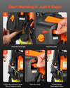 VEVOR Backpack Leaf Blower, 43CC 2-Stroke Engine Gas Powered Leaf Blower with 1.38L Fuel Tank, 447 CFM Air Volume, 150 MPH Air Speed, Ideal for Lawn Care, Leaves Cleaning, Yard Debris & Snow Removal