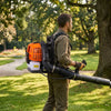 VEVOR Backpack Leaf Blower, 43CC 2-Stroke Engine Gas Powered Leaf Blower with 1.38L Fuel Tank, 447 CFM Air Volume, 150 MPH Air Speed, Ideal for Lawn Care, Leaves Cleaning, Yard Debris & Snow Removal