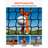 VEVOR Golf Batting Cage, 10 x 10 x 10 FT Golf Cage, Driving Hitting Cages with 3-Ply Knotless Polyester, Golfs Target & 9-Hole Baseball Target, Golfs Hitting Net for Indoor, Outdoor, Backyard