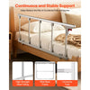 VEVOR Foldable Bed Rail for Elderly, 48 in Bedside Assist Rail with Fixing Strap, Adjustable Height Pipe Bedside Cane, High-Strength Metal Senior Bed Bar, Hand Guard Grab Fits King, Queen, Full, Twin