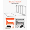 VEVOR Foldable Bed Rail for Elderly, 48 in Bedside Assist Rail with Fixing Strap, Adjustable Height Pipe Bedside Cane, High-Strength Metal Senior Bed Bar, Hand Guard Grab Fits King, Queen, Full, Twin