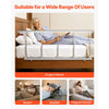 VEVOR Foldable Bed Rail for Elderly, 48 in Bedside Assist Rail with Fixing Strap, Adjustable Height Pipe Bedside Cane, High-Strength Metal Senior Bed Bar, Hand Guard Grab Fits King, Queen, Full, Twin