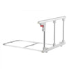 VEVOR Foldable Bed Rail for Elderly, 28 in Bedside Assist Rail with Fixing Strap, Adjustable Height Pipe Bedside Cane, High-Strength Metal Senior Bed Bar, Hand Guard Grab Fits King, Queen, Full, Twin