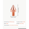VEVOR Replacement Electrode Tips for DN-100E Spot Welder Machine, High-Conductivity Copper, Concentrated Conical Spot Welding, for Sheet Metal Welding and Versatile Metalworking Projects