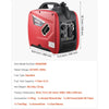 VEVOR Inverter Generator R2000iSP - dimensions and key specs infographic (19.6 x 11.4 x 18.1 in)