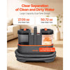 VEVOR Carpet Cleaner Machine, 50.72 oz Clean Water Tank & 27.05 oz Dirty Water Tank, Portable Upholstery Shampooer, 11.5Kpa Handheld Furniture Extractor, Spot and Stain Deep Cleaner for Rug Couch Car