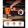 VEVOR Pneumatic Staple Gun, 16 Gauge 7/16-inch Medium Crown Pneumatic Stapler 1" to 2" Length, 70-120PSI Heavy Duty Air-Powered Staple Gun for Roof Decking, Wall Sheathing, Fencing and Subflooring
