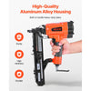 VEVOR Pneumatic Staple Gun, 16 Gauge 1-inch Wide Crown Pneumatic Stapler 5/8" to 1-1/2" Length, 70-120PSI Air Staple Gun with Two Firing Modes for Roof Decking, Wall Sheathing, Fencing, Subflooring