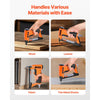 VEVOR Pneumatic Staple Gun, 21 Gauge Air Upholstery Stapler for 80 Series Fine Wire Staples 1/2" Crown 1/4"-5/8" Length, Max 150PCS Loading Air Staple Gun for Upholstering, Woodworking, DIY Projects
