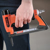 VEVOR Pneumatic Staple Gun, 22 Gauge Long-Nose Upholstery Stapler for 71 Series Fine Wire Staples 3/8-inch Crown 1/4"-5/8" Length, Max 180PCS Loading Air Staple Gun for Upholstering, Woodworking, DIY