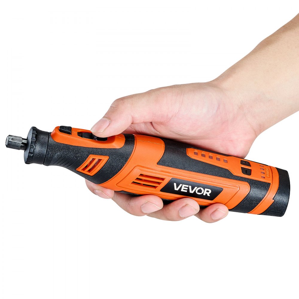 VEVOR 136-Piece Cordless Rotary Tool Kit, DC8V Portable Mini Power Rotary Tool, 5 Speeds 5000-30000RPM Multi-Purpose DIY Tools for Engraving, Sanding, Polishing, Carving, Grinding, Cutting, DIY Craft