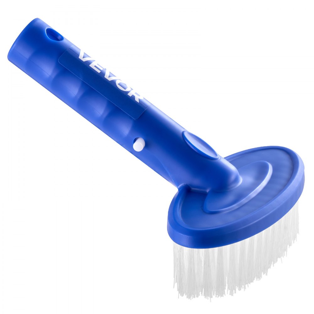 VEVOR Swimming Pool Cleaning Kit, Includes 2 Detachable Brush Heads (20 Inch / 5.5 Inch) and 2 Pool Skimmer Nets, 4-in-1 Inground/Above Ground Pools Cleaning Tools Set for Leaf, Fine Mesh, No Poles