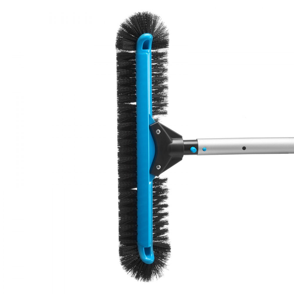 VEVOR Pool Brush Head, 20 Inch Scrub Brushes with Nylon Bristles and Aluminum Pole Connector, Heavy Duty Curved Brush Head for Cleaning Inground/Above Ground Swimming Pool Walls, Pole Not Included
