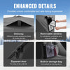 VEVOR Portable Ice Shelter, 6-8 Person Pop-Up Ice Fishing Tent, 70 Square Feet Fishable Area, Ice Shanty for Winter Fishing, Waterproof Oxford Ice Cube with Anchors/Ropes/Carrying Bag, 142"x71" Black