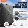 VEVOR Portable Ice Shelter, 3-4 Person Pop-Up Ice Fishing Tent, 35 Square Feet Fishable Area, Ice Shanty for Winter Fishing, Waterproof Oxford Ice Cube with Anchors/Ropes/Carrying Bag, 71"x71", Black
