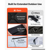 VEVOR Pop Up Ice Fishing Tent 3-4 Person 71 x 71 x 79 in Portable Shelter, for Winter Fishing, 34 sq ft Area, 300D Oxford Fabric Hub-Style Shanty, Ice Cube with Anchors, Ropes, Carrying Bag, Black