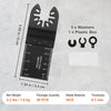VEVOR 50PCS Oscillating Saw Blades, Universal Quick Release Oscillating Saw Blades, Multitool Tool Blades for Wood Plastic Aluminum, Fit Dewalt Bosch Milwaukee Hitachi Chicago Craftsman