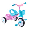 VEVOR Toddler Tricycle for 2-5 Year Old, Kids Trike with Adjustable Seat, Storage Basket, Carbon Steel Frame, Handlebar Grips for Outdoor Play, Tricycle for Toddlers, Birthday Toy for Boys and Girls