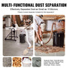VEVOR Cyclone Dust Separator, 4" Retrofit Cyclone Separator for Dust Collectors, ABS Dust Deputy With 2" Hole O.D. Connector & Hose for Wet/Dry Shop Vacuums, Fits 5-10 Gallon Tank (Tank Exclude)
