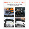 VEVOR Cab Enclosure Upper Doors, Compatible with Can-Am Maverick X3 2-Seater 2017-2025, Soft Upper Doors, Windproof Upgraded Zipper UTV Soft Side Window Kit, Work with Side Mirrors and Windshields