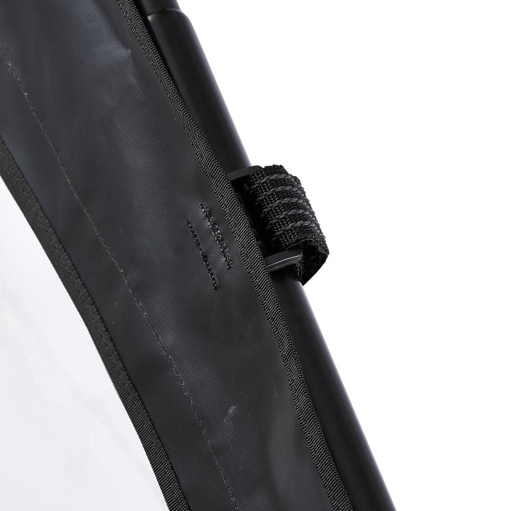 VEVOR Cab Enclosure Upper Doors, Compatible with Hisun 500 700/Axis 500 700, Soft Upper Doors, Windproof & Waterproof Upgraded Zipper UTV Soft Side Window Kit, Work with Side Mirrors and Windshields