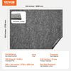VEVOR Rug Pad Without Slip Resistance, Protective Cushioning Carpet Pad 9' x 12', 1/2"Thick, 100% Pure Polyester Felt, 10-11㎡ Premium Comfort Underfoot Carpet Padding Rug Cushion for All Floor, Gray