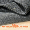 VEVOR Rug Pad Without Slip Resistance, Protective Cushioning Carpet Pad, 9' x 12', 1/4"Thick, 100% Pure Polyester Felt, 10-11㎡ Premium Comfort Underfoot Carpet Padding Rug Cushion for All Floors, Gray