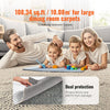 VEVOR Rug Pad Without Slip Resistance, Protective Cushioning Carpet Pad, 9' x 12', 1/4"Thick, 100% Pure Polyester Felt, 10-11㎡ Premium Comfort Underfoot Carpet Padding Rug Cushion for All Floors, Gray