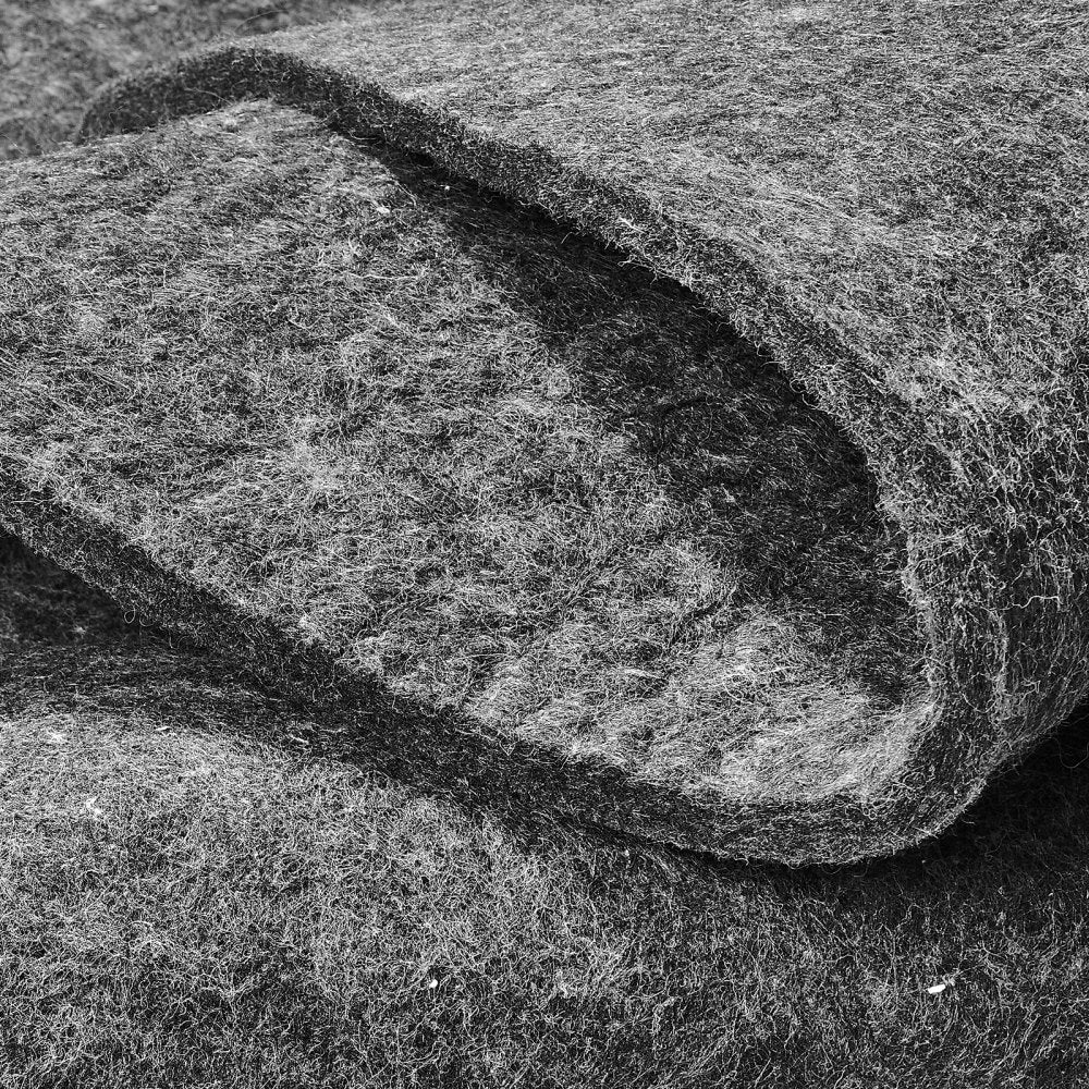 VEVOR Rug Pad Without Slip Resistance, Protective Cushioning Carpet Pad, 9' x 12', 1/4"Thick, 100% Pure Polyester Felt, 10-11㎡ Premium Comfort Underfoot Carpet Padding Rug Cushion for All Floors, Gray