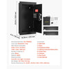VEVOR Wall Safe, 3-Tier Hidden Wall Mounted Safe with Password & Key, Q235 Cold-Rolled Steel In-Wall Box with LED Lighting, 2 Adjustable Shelves & 5 Key Holders for Money, Jewelry, Passport, Black