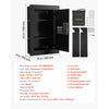 VEVOR Wall Safe, 3-Tier Hidden Wall Safe with Fingerprint, Password, Key & Turning Knob, Q235 Cold-Rolled Steel In-Wall Box with Adjustable Shelves & Key Holders for Money, Jewelry, Passport, Document
