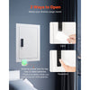 VEVOR 0.83 sq.ft Wall Safe, 3-Tier Hidden Wall Safe with Password, Key & Turning Knob, Q235 Cold-Rolled Steel In-Wall Box with Adjustable Shelves & Mounting Holes for Money, Jewelry, Passport, White