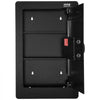 VEVOR 25.59" Tall Wall Safe, 3-Tier Hidden Wall Safe with Keypad, 3 Removable Shelves & 6 Key Holders, Q235 Cold-Rolled Steel In Wall Safe with LED Light & Vibration Alarm for Money, Jewelry, Passport