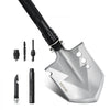 VEVOR Survival Shovel, 8 in 1 Camping Shovel Folding Multitool, Military Grade Portable Compact Tactical Shovel, Multifunction for Off-Roading, Camping, Hiking, Outdoor, Survivalist and Emergency