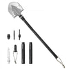 VEVOR Survival Shovel, 11 in 1 Camping Shovel Folding Multitool, Military Grade Portable Compact Tactical Shovel, Multifunction for Off-Roading, Camping, Hiking, Outdoor, Survivalist and Emergency