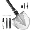 VEVOR Survival Shovel, 11 in 1 Camping Shovel Folding Multitool, Military Grade Portable Compact Tactical Shovel, Multifunction for Off-Roading, Camping, Hiking, Outdoor, Survivalist and Emergency