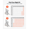VEVOR Handrails for Outdoor Steps, 2-3 Step Stair Hand Rail Kit, Black, Flat Tube Stair Rails with Crossbar, for Seniors, Concrete Steps, Porch & Deck, Galvanized Steel Railings w/ Installation Kit