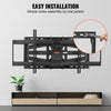VEVOR Full Motion TV Mount Fits for Most 37-90 inch TVs, Swivel Tilt Horizontal Adjustment TV Wall Mount Bracket with 4 Articulating Arms, Max VESA 600x400mm, Holds up to 165 lbs