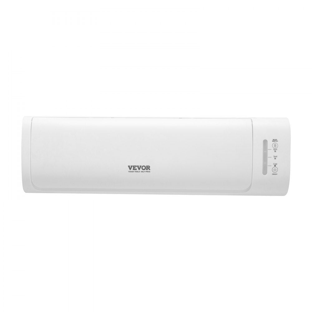 VEVOR Laminator Machine, Cold and Hot Laminator for Max A3 Paper Size, 1 min Quick Warm Thermal Laminator, 3-5 mil Thickness, Ideal for Home, Office, Business, or School Supplies, White + Grey